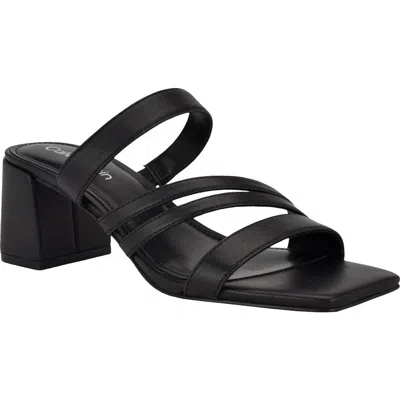 Calvin Klein Pretty Slide Sandal In Black