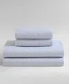 Calvin Klein Abstract Floral Sheet Set In Floral Blue