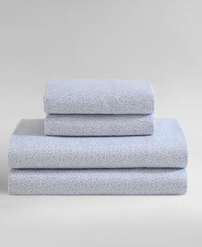 CALVIN KLEIN PRINTED 300-THREAD COUNT COTTON SATEEN 4-PC. SHEET SET, KING