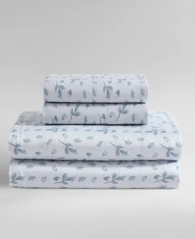 CALVIN KLEIN PRINTED 300-THREAD COUNT COTTON SATEEN 4-PC. SHEET SET, KING