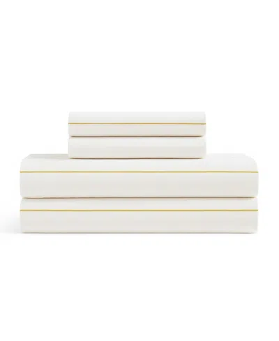 Calvin Klein Printed Washed 200-thread Count Cotton Percale 4-pc. Sheet Set, Queen