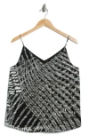 Calvin Klein Pritned V-neck Camisole In Multi
