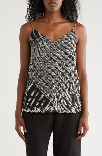 Calvin Klein Pritned V-neck Camisole In Black