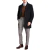 Calvin Klein Prosper Mens Heathered Wool Overcoat In Black