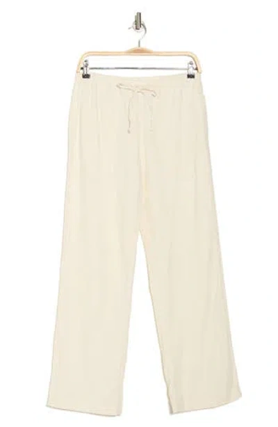 Calvin Klein Pull-on Linen & Cotton Pants