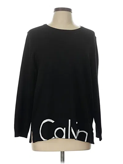 Calvin Klein Pullover Sweater In Black
