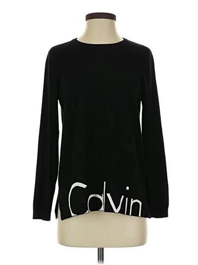 Pre-owned Calvin Klein Pullover Sweater In Black