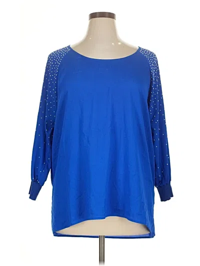 Pre-owned Calvin Klein Pullover Sweater In Blue