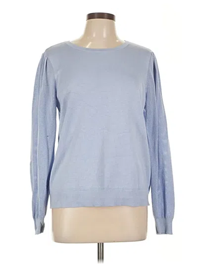 Pre-owned Calvin Klein Pullover Sweater In Blue