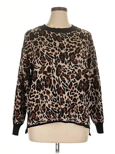 Pre-owned Calvin Klein Pullover Sweater In Brown