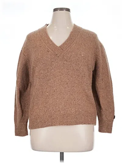 Pre-owned Calvin Klein Pullover Sweater In Brown