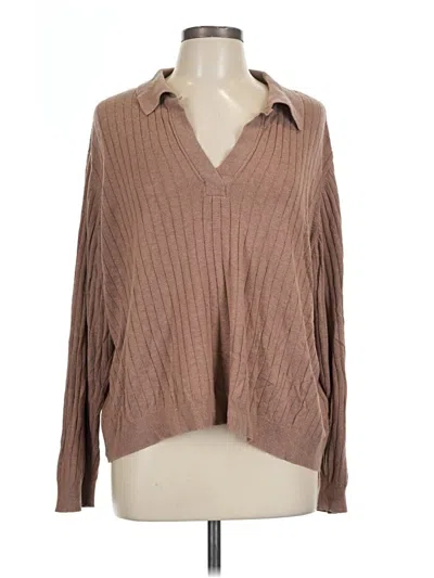 Pre-owned Calvin Klein Pullover Sweater In Brown