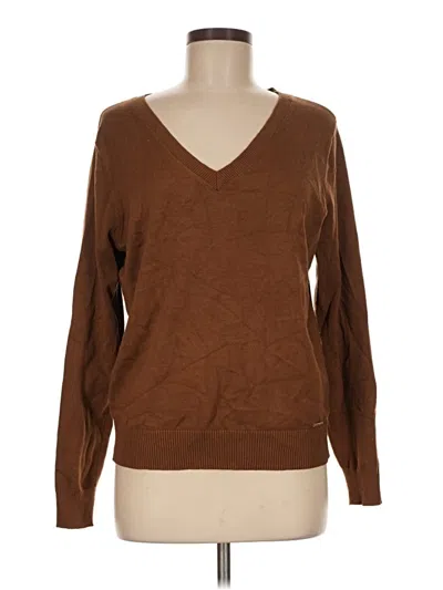 Pre-owned Calvin Klein Pullover Sweater In Brown
