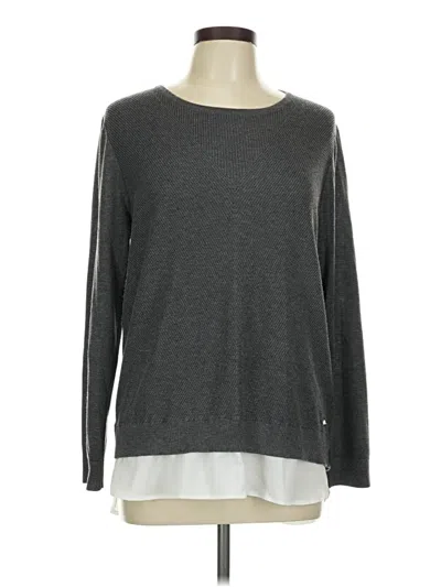 Pre-owned Calvin Klein Pullover Sweater In Gray