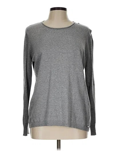 Pre-owned Calvin Klein Pullover Sweater In Gray