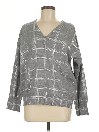 Pre-owned Calvin Klein Pullover Sweater In Gray