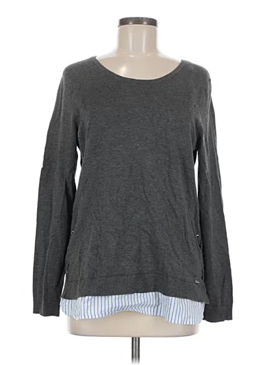 Pre-owned Calvin Klein Pullover Sweater In Gray