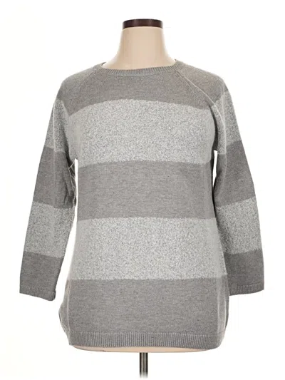 Pre-owned Calvin Klein Pullover Sweater In Gray