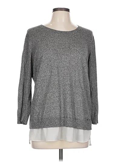 Pre-owned Calvin Klein Pullover Sweater In Gray