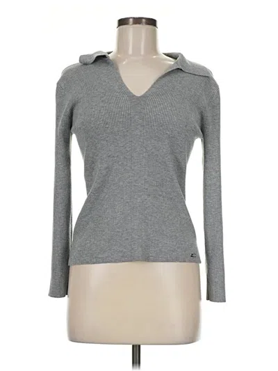 Pre-owned Calvin Klein Pullover Sweater In Gray