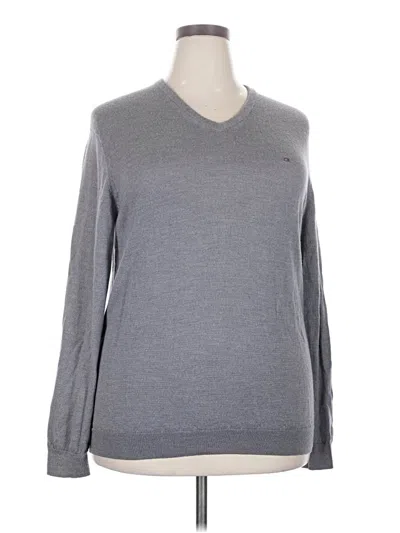 Pre-owned Calvin Klein Pullover Sweater In Gray