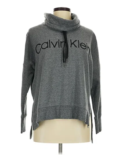 Pre-owned Calvin Klein Pullover Sweater In Gray