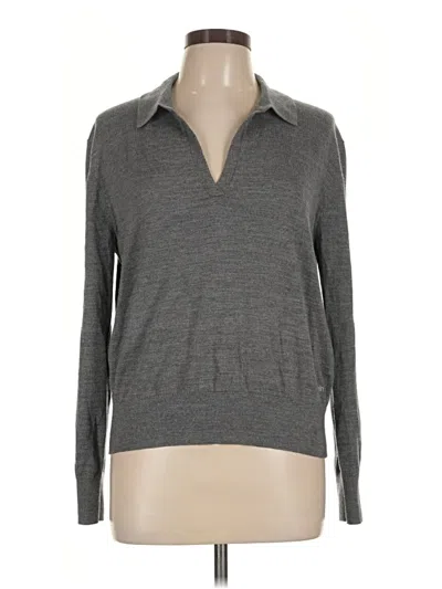 Pre-owned Calvin Klein Pullover Sweater In Gray