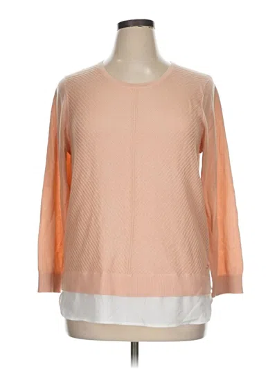 Pre-owned Calvin Klein Pullover Sweater In Orange