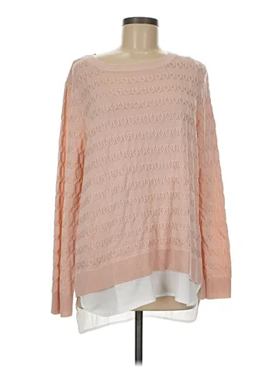 Pre-owned Calvin Klein Pullover Sweater In Pink