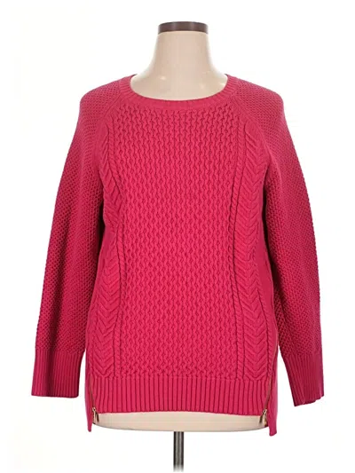 Pre-owned Calvin Klein Pullover Sweater In Pink