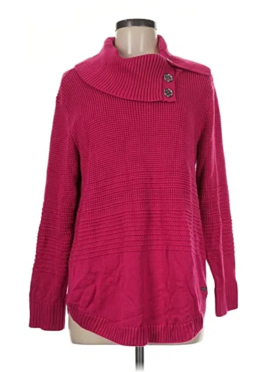 Pre-owned Calvin Klein Pullover Sweater In Pink