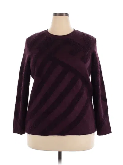 Pre-owned Calvin Klein Pullover Sweater In Purple