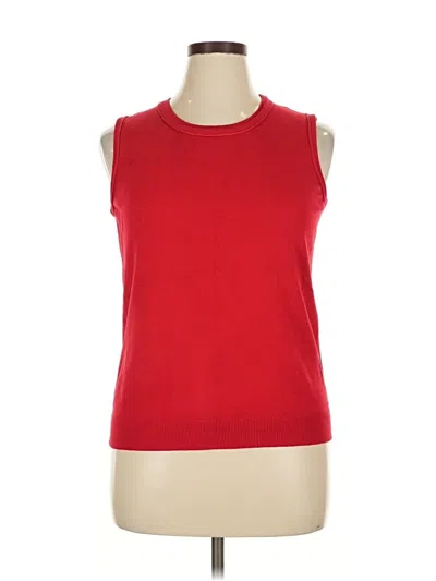 Pre-owned Calvin Klein Pullover Sweater In Red