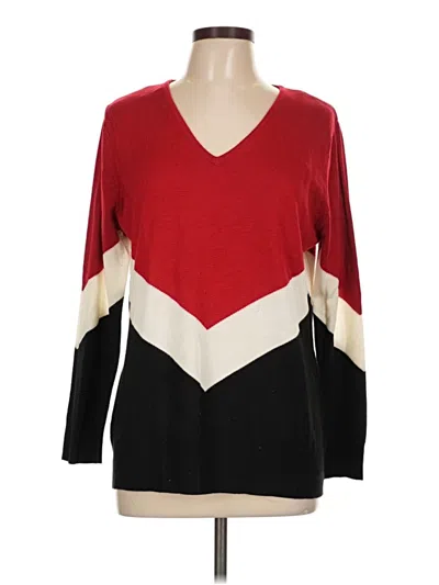 Pre-owned Calvin Klein Pullover Sweater In Red