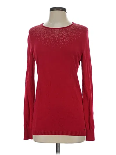 Pre-owned Calvin Klein Pullover Sweater In Red