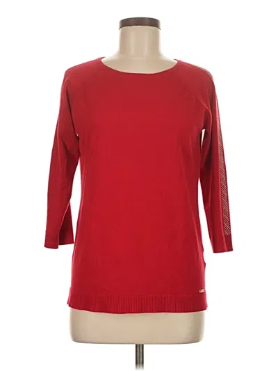 Pre-owned Calvin Klein Pullover Sweater In Red