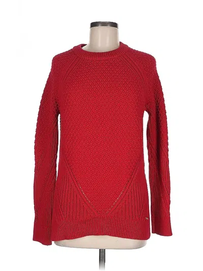 Pre-owned Calvin Klein Pullover Sweater In Red