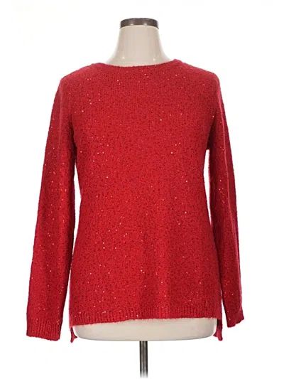 Pre-owned Calvin Klein Pullover Sweater In Red