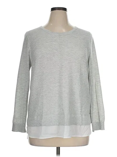 Pre-owned Calvin Klein Pullover Sweater In Silver