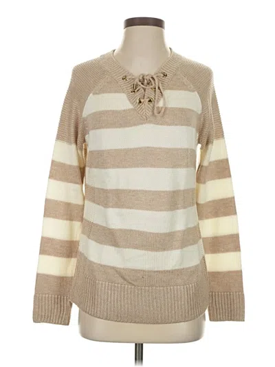 Pre-owned Calvin Klein Pullover Sweater In Tan