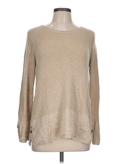 Pre-owned Calvin Klein Pullover Sweater In Tan