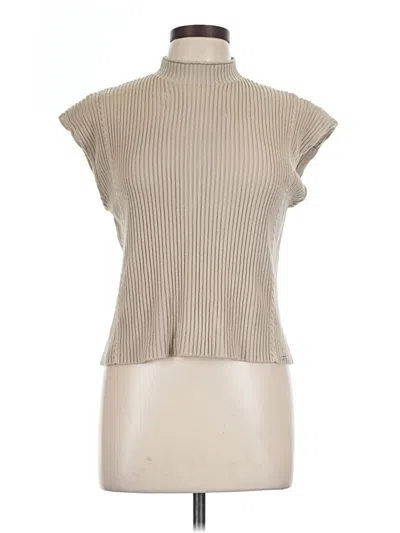 Pre-owned Calvin Klein Pullover Sweater In Tan