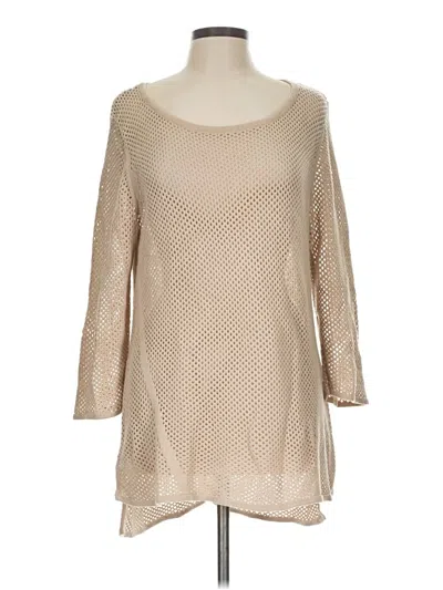 Pre-owned Calvin Klein Pullover Sweater In Tan