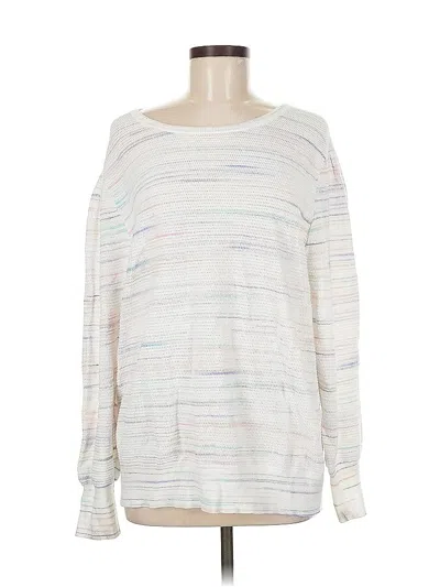 Pre-owned Calvin Klein Pullover Sweater In White