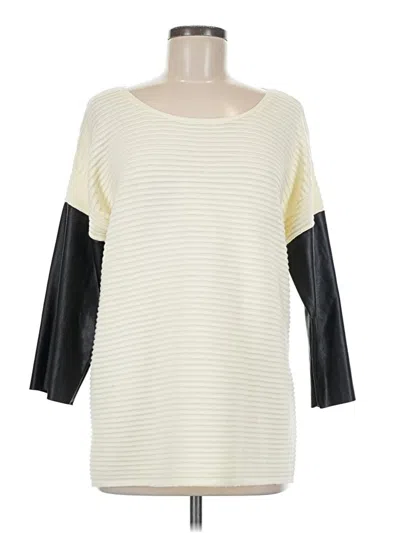 Pre-owned Calvin Klein Pullover Sweater In White
