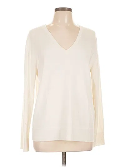 Pre-owned Calvin Klein Pullover Sweater In White