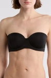 Calvin Klein Lightly Lined Constant Strapless Bra Qf5528 In Ub1 Black