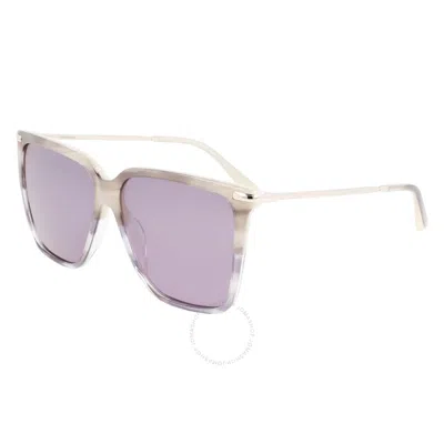 Calvin Klein Purple Square Ladies Sunglasses Ck22531s 023 57 In Pink