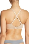 Calvin Klein Push-up Underwire Plunge Bra In Bare