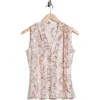 Calvin Klein Python Print V-neck Camisole In Pink